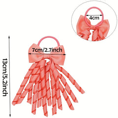 20pcs Hair Tie With Bowknot Tassel Hair Rope for Women Girls