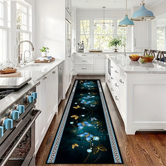 Nordic Long Hallway Rug Kitchen Mat Non-Slip Waterproof Washable