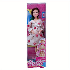 5 Inch Pregnant Doll Giving Birth to Baby Jointed Princess Early Education Toy