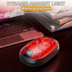 2-in-1 Rechargeable Hand Warmer Fast Heating Portable Winter Snow Cold Weather