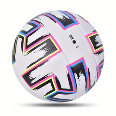 1PC Standard Size 5 Soccer Ball PU Leather Colorful Football Game Competition