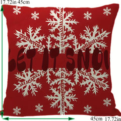 4pcs Christmas Pillow Covers for Living Room Sofa & Outdoor Camping