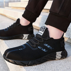 Steel Toe Safety Shoes Puncture Proof Anti skid Waterproof Work Shoes