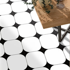 12pcs Waterproof Tile Stickers Non-slip Self-adhesive Kitchen Bathroom Decor