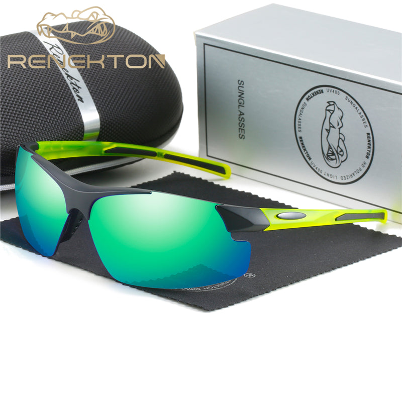 Men's Frameless Sports Sunglasses Windproof Driving Glasses