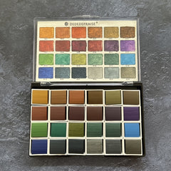 Sea Rhyme Solid Watercolor Pigment Metal Portable High Gloss