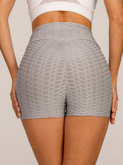 High Waist Solid Shorts Butt Lift Yoga Fitness Running Shorts