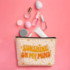 Bohemian Sunshine Cosmetic Bag Travel Wash Bag Gift Idea for Sisters