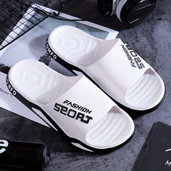 Men's Non Slip Open Toe Slides for Indoor Outdoor Beach Shower