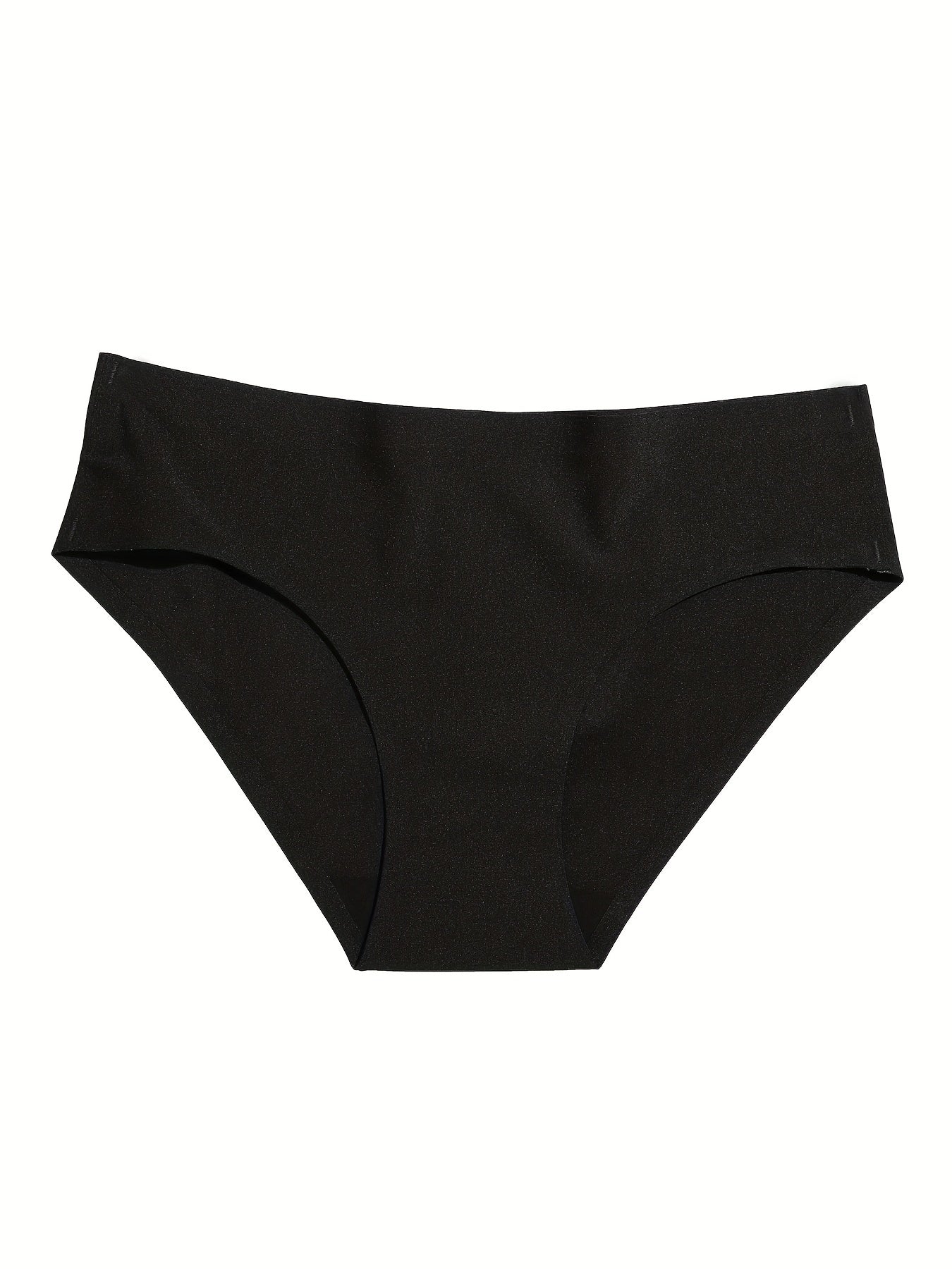 6pcs Seamless Solid Briefs Stretchy Panties Women's Lingerie
