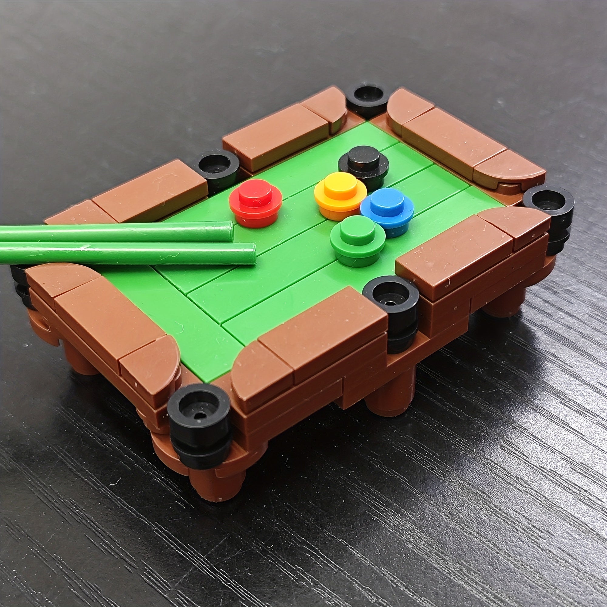 Mini Pool Table Building Blocks Toys Educational Toy