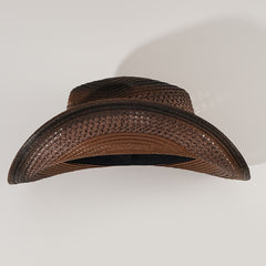 Summer Breathable Sunshade Cowboy Hat with Leather Belt for Outdoor