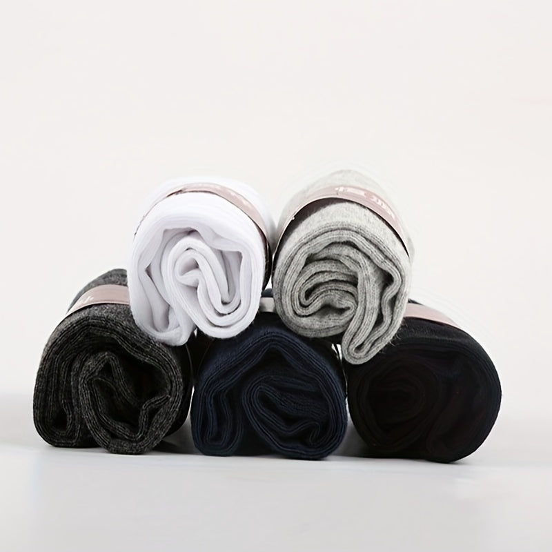 6 Pairs Thin Cotton Sports Socks Breathable Sweat Absorbing Summer Spring