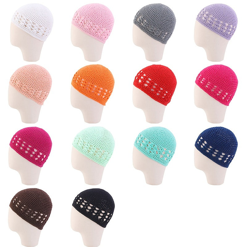 Children's Mesh Hat Hand Knitted Cotton Line Hat