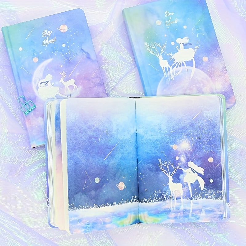 Moon Dream Star Hardcover A5 Coloring Notebook
