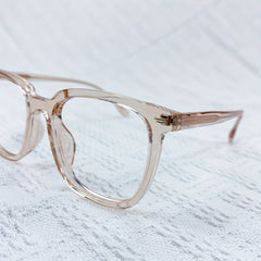 Oversized Square Frame Light-Blocking Glasses