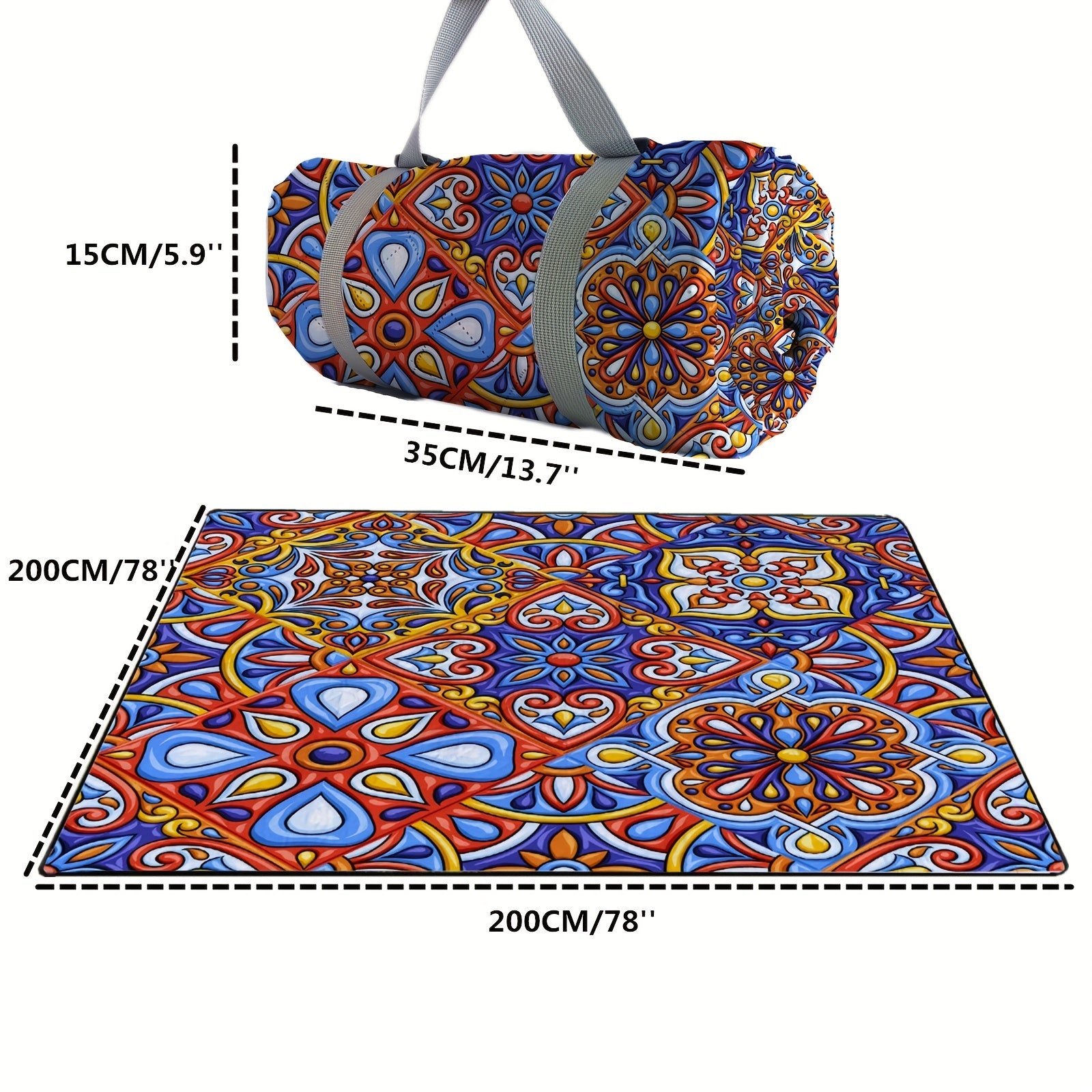 Waterproof Picnic Mat Foldable Grass Blanket 78 X 78