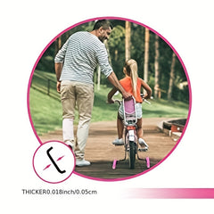 1PC Bike Training Wheels w/ Silent Flash & Adjustable Stabilizer Kit