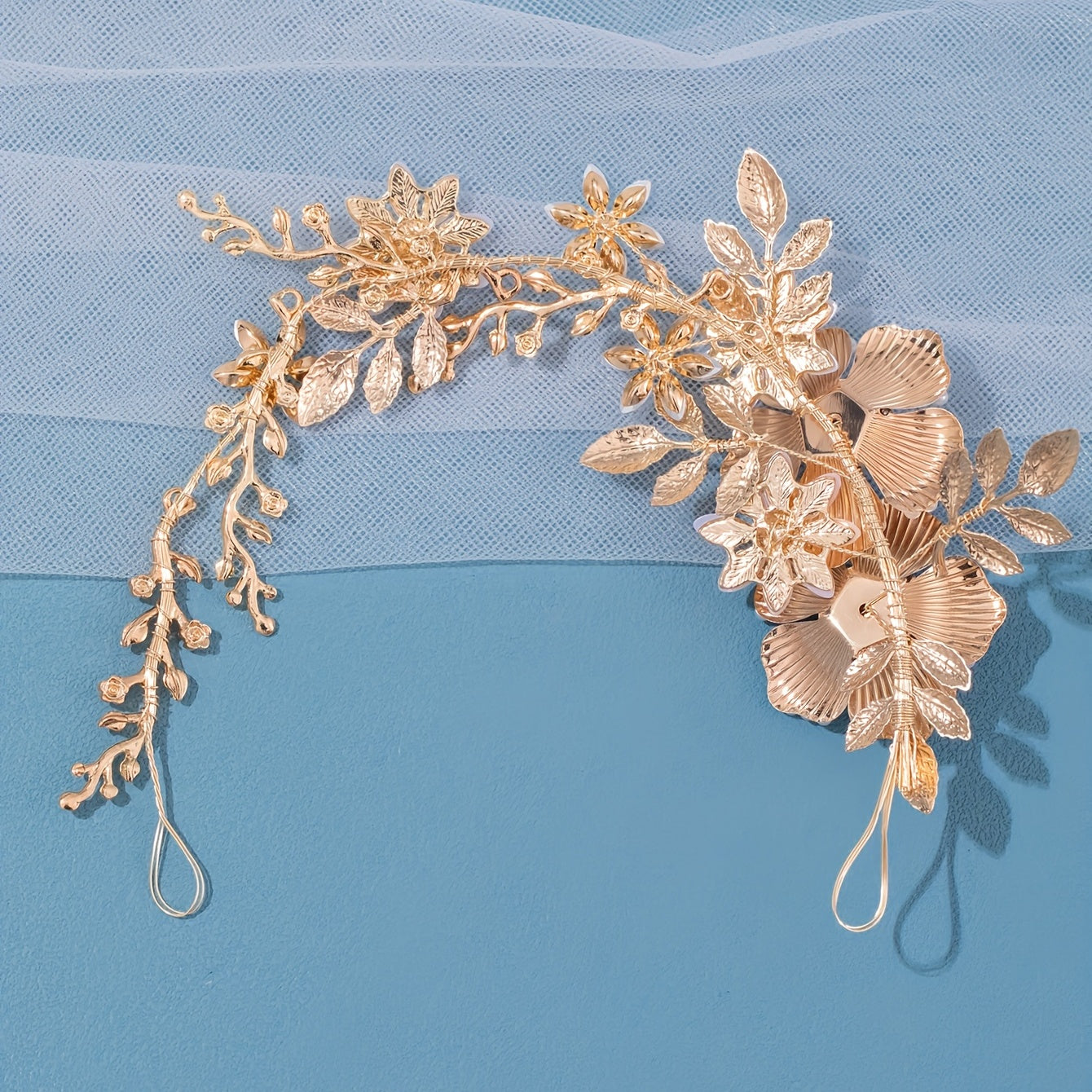 Pearl Flower Leaf Headpiece Bridal Wedding Hair Accessories