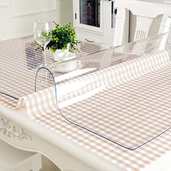 Clear Desk Pad Protector Mat - 1.5mm Thick PVC - Oilproof, Waterproof