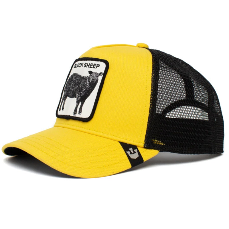 Animal Embroidery Mesh Baseball Hat