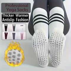 Women's Non slip Medium Calf Yoga Socks Soft Comfortable Sport Socks