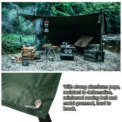 Waterproof Tent Canopy UV Cut Tarp Awning Sun Shelter 220cm