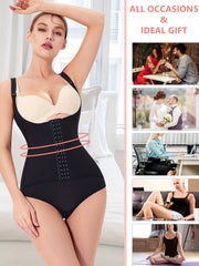SCARBORO Open Bust Body Shaper Tummy Control Slimming Adjustable Bodysuit