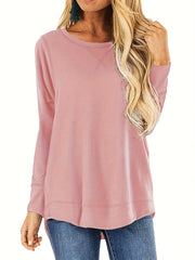 Women's Casual Long Sleeve Crew Neck Sweatshirt