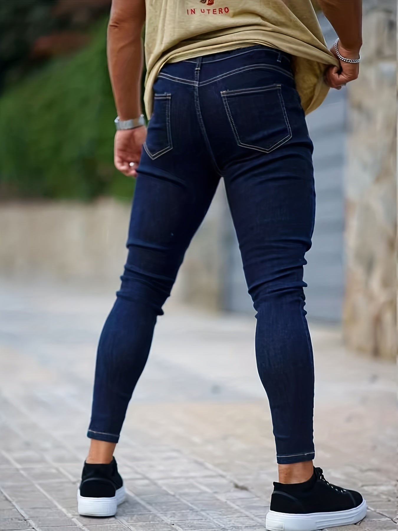 Men's Classic Slim Fit Stretch Denim Jeans