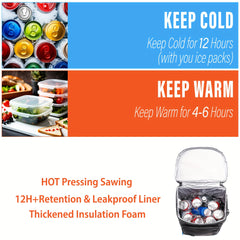 Leak-Proof Backpack Cooler Bag with 2 Insulated Compartments