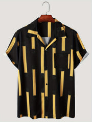 Men's Hawaiian Shirt Casual Button Up Short Sleeve for Summer Vacation