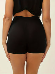 Women's Plus Size Casual Elastic Waist Shorts