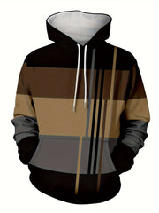 Christmas Element Pattern Hoodie For Men