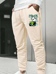 Men's Casual Panda Print Sweatpants for Outdoor Sports