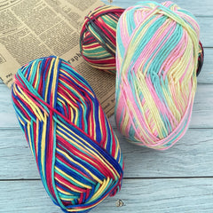 Gradient Yarn 100g Soft Yarn for Crocheting & Knitting DIY Doll Sweater Scarf