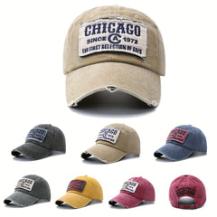 Retro Washed Denim Men Baseball Hat