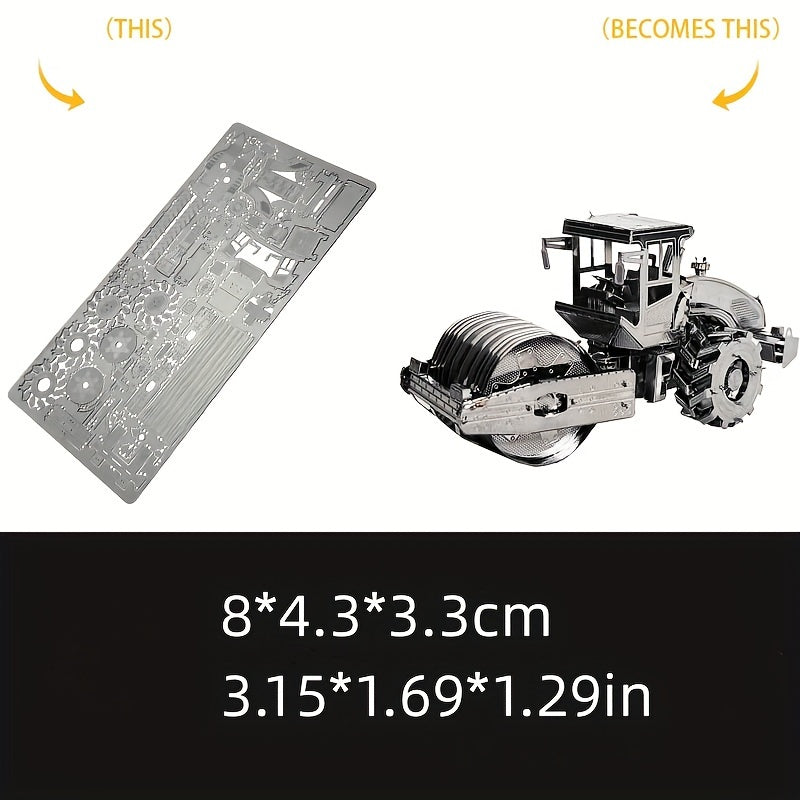 Metal Construction Toy Car Models 3D Puzzle Building Set