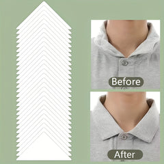 10pcs Self Adhesive Collar Styling Patches Shirt Collar Shape Support