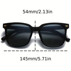 Square Sunglasses Clear Jelly Frame Anti Glare Glasses UV400