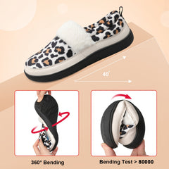 Women's Cow Print Walking Shoes Lightweight Warm Outdoor Shoes