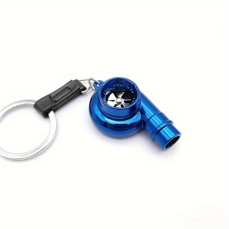 Metal Whistle Turbocharger Keychain Toy Pendant