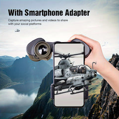 10x50mm HD Binoculars with Smartphone Adapter Large 50mm Objective Lens