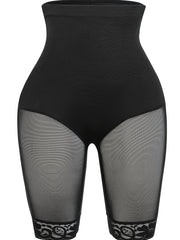 SCARBORO Seamless Shaping Shorts Lace Trim High Waist Tummy Control