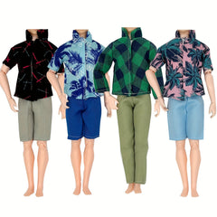 Y2K Casual Series Male Doll Clothes with Guitar Print for 12 Dolls