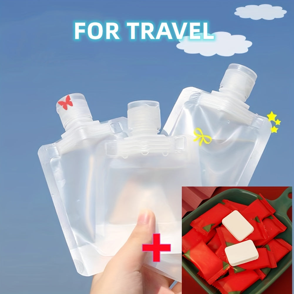 3pcs Skin Care Sub Packing Bottle Set with Compressed Towel
