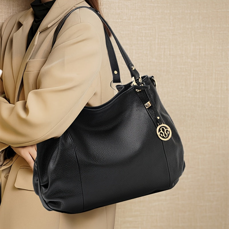 Women's Leather Shoulder Bag Large Capacity Crossbody Bag for Daily