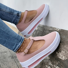 Women's T Strap Sandals Casual Platform Shoes