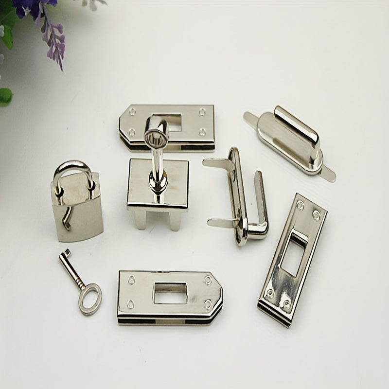 7 Pcs 45mm Metal Bag Lock Swivel Clasp Lock Buckle DIY Part