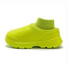 Women's Plush Lined Waterproof Ankle Rain Boots